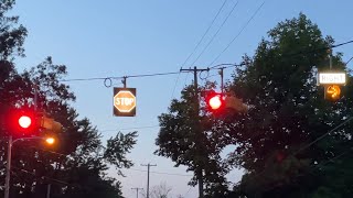 McCain PV beacon clusters + Eagle Durasig beacon with louvers - Grand Ledge, MI [nighttime video]