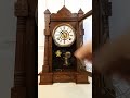 fully restored gilbert time and strike parlor kitchen mantel clock with alarm