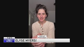 TikTok star Elyse Myers' funny moment before appearance on WGN Morning News