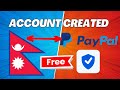 How to Create PayPal Account in Nepal 2024 - Create PayPal Account In Nepal In 5 Minutes For Free