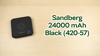 Розпаковка Sandberg All-in1 Laptop 24000 mAh Black (420-57)