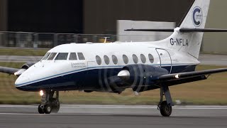 4Kᵁᴴᴰ Beechcraft King Air 250 + BAe 3102 Jetstream 31 Departure \u0026 Arrival @ RAF Fairford