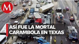 Accidente en Texas deja 6 muertos y decenas de heridos