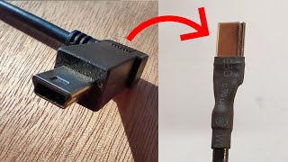 USB Mini Type B Plug Convert in to USB Type C Charging Plug,Rebuild USB Type C plug