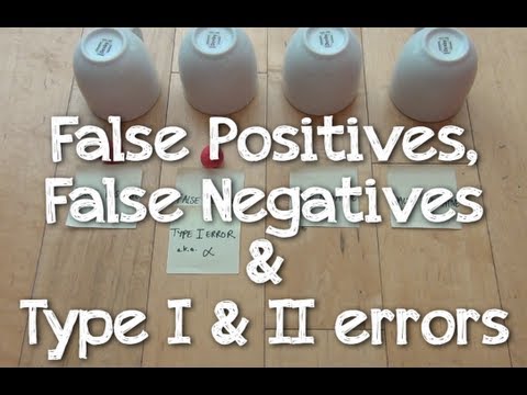 False Positives, False Negatives & Type I & II Errors - YouTube