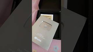 Unboxing Silver Play Button. #shorts #ytshorts #silver #silverplaybutton #youtube #সিলভার প্লে বাটন