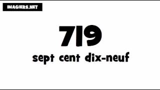 How to pronounce719 in French