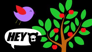 Hey Bear Sensory - Classical Music - Tree Seasons - Colourful and Relaxing Animation
