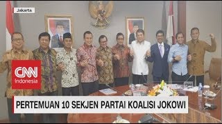 Pertemuan 10 Sekjen Partai Koalisi Jokowi