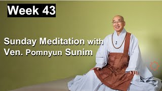 Sunday Meditation with Ven. Pomnyun Sunim [Week 43]