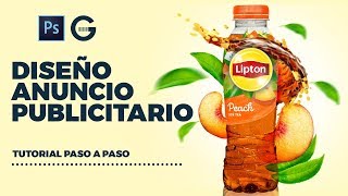 Photoshop Tutorial | Diseño Anuncio Publicitario: Marca de Té | Advertisement Design: Tea Brand