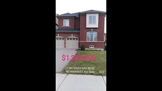 1138 CENOTAPH BLVD NEWMARKET FOR SALE   4+1卧室4卫浴双车房独立屋现叫价$1,388,000