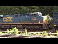 rare gatx emd mp15 switcher on csx mixed freight train