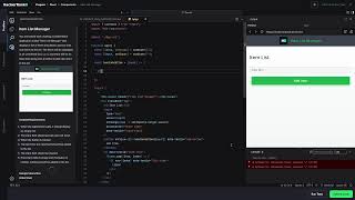 React Item List Manager | HackerRank