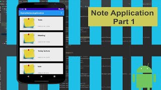 Note Application using Sqlite database part 1 (android studio) | android tutorials | | 2022 |