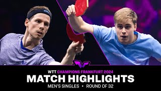 Jonathan Groth vs Truls Moregard | MS R32 | WTT Champions Frankfurt 2024