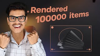 Virtualization In React JS | Rendering Long List In React | Performance Optimization