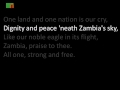 the national anthem of zambia instrumental with lyrics