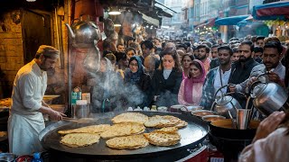 BIG CHAI PARATHA BREAKFAST IN SWAT | PAKISTAN TRADITIONAL STREET FOOD SWAT SUBAH KA NASHTA