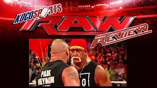 Kocosports WWE Raw REVIEW 08/11/14 (Lesnar Crashes the Party)