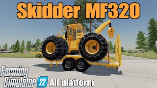 Skidder MF320 / FS22 mod for all platforms