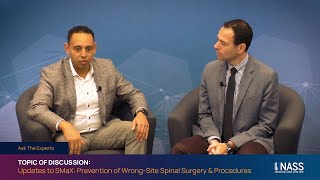 Updates to SMaX: Prevention of Wrong-Site Spinal Surgery & Procedures