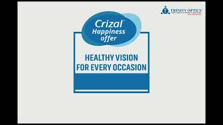 CRIZAL Happiness offer Buy 1 Pair and Get the 2nd Pair at 50% less