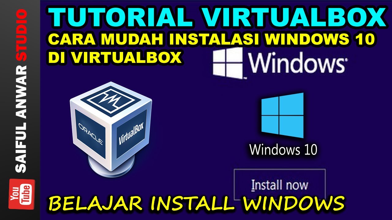 Cara Mudah Install Windows 10 Di Virtualbox - YouTube