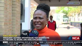 Public Protector | President tells Mkhwebane she's still suspended