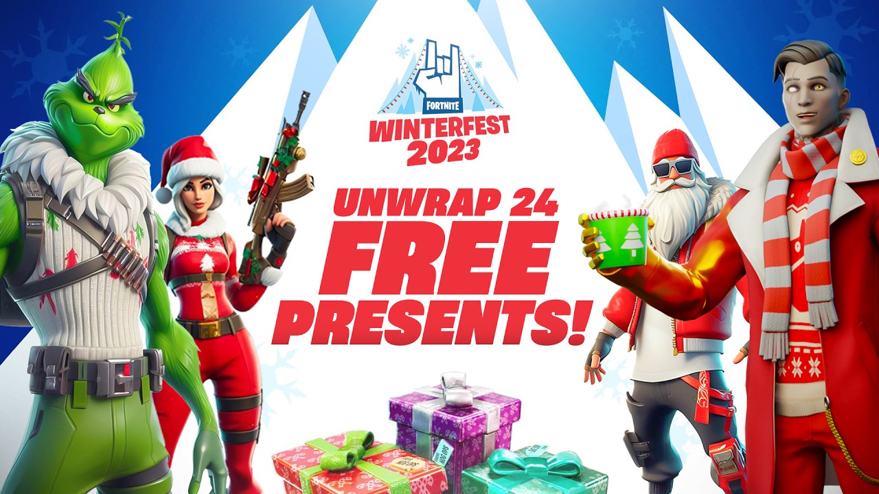 Fortnite Winterfest 2023! (ALL PRESENTS) - YouTube