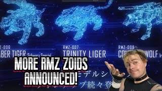 3 more RMZ Zoids announced!!