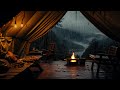 Rain Cozy Camping | Lose Yourself In Sound Of Rain On The Tent | Sounds For Sleeping, Relax & Study