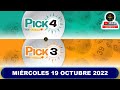 RESULTADO PICK3 AND PICK4 DIA Resultado del MIÉRCOLES 19 DE OCTUBRE de 2022 ✅🥇🔥💰