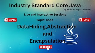 DataHiding,Abstraction and Encapsulation in java| Java Tutorial|Full Stack Java|Online Java Training