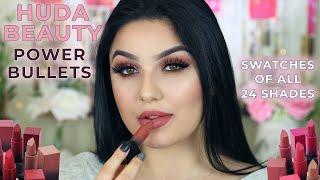 Huda Beauty Power Bullet Lipstick Swatches