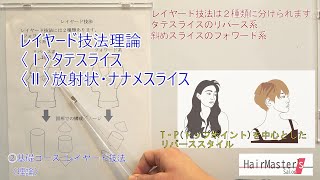 レイヤード技法1　〈理論〉 ＜美容師のカットの基礎勉強・ヘアスタイルの講習＞