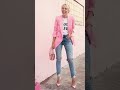 looks com blazer rosa lindos looks femininos com blazer rosa para inspiração 🩷