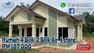 RUMAH 4 BILIK 2 BILIK AIR | MIH REKA BINA SDN BHD | REKA BENTUK 2020