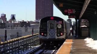 ᴴᴰ R160A M Shuttle Train Leaving Central Avenue