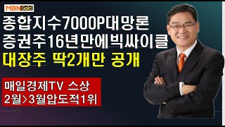 [대장주발굴의달인박병주](21.4.20)한국증시7000P간다  16년만에돌아온 증권주 슈퍼싸이클대장주 2개 공개합니다, 불기둥