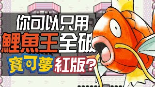 你可以只用一隻鯉魚王全破《寶可夢 紅版》嗎?