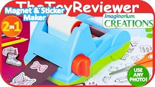 Imaginarium 2 in 1 Magnet \u0026 Sticker Maker Unboxing Toy Review by TheToyReviewer