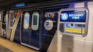 NYC Subway: R211As 4470-4479 Burn In Test \u0026 4395-4404 on the A Line at 59 St-Columbus Circle