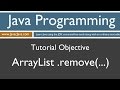 Learn Java Programming - ArrayList remove Method Tutorial