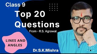 R S Agrawal Solution || Lines and Angles || Class 9 Mathematics