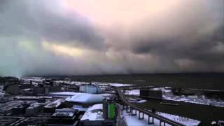 Time Lapse of Buffalo Lake Effect Snow Nov 18 2014