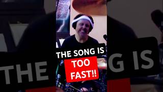 LARS ULRICH REACTION WHEN THE SONG IS TOO FAST #METALLICA #shorts