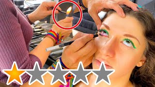 THE WORST REVIEWED MAKEUP ARTIST GIVES ME THE 2020 MAKEUP LOOK