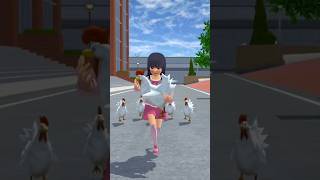 Ayam-ayam itu mengikutiku🤣#sakuraschoolsimulator #shortvideos #viralvideos #shortsviral #sakura