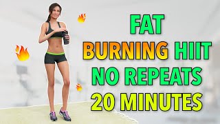 20-MINUTE FAT BURNING CARDIO HIIT WORKOUT - NO REPEATS